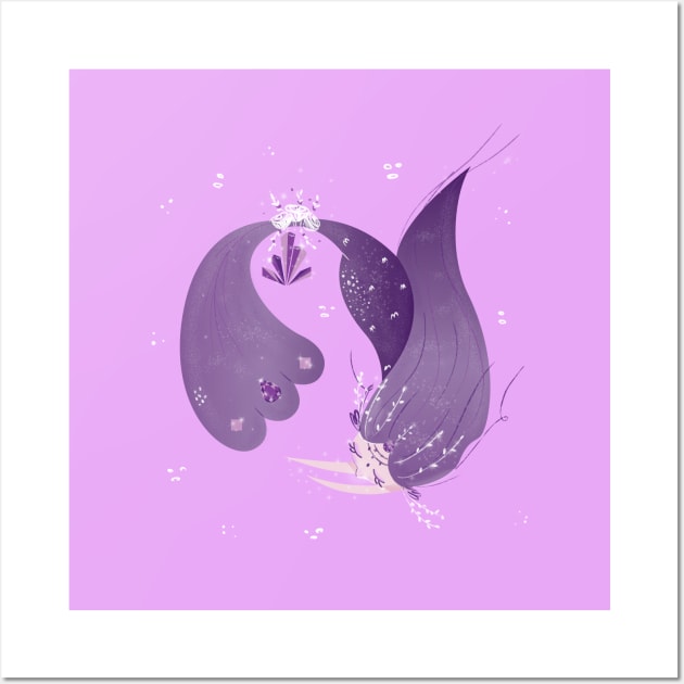 Mermay amethyst Wall Art by strawberrystyle